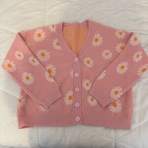SHEIN Pink Floral Sweater